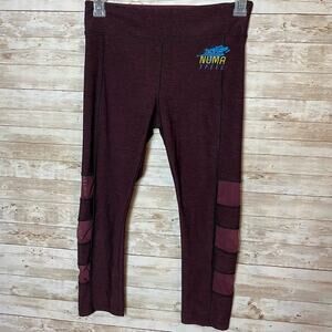 VOGO Athletica NUMA SPEED Athletic Leggings Maroon Size Medium